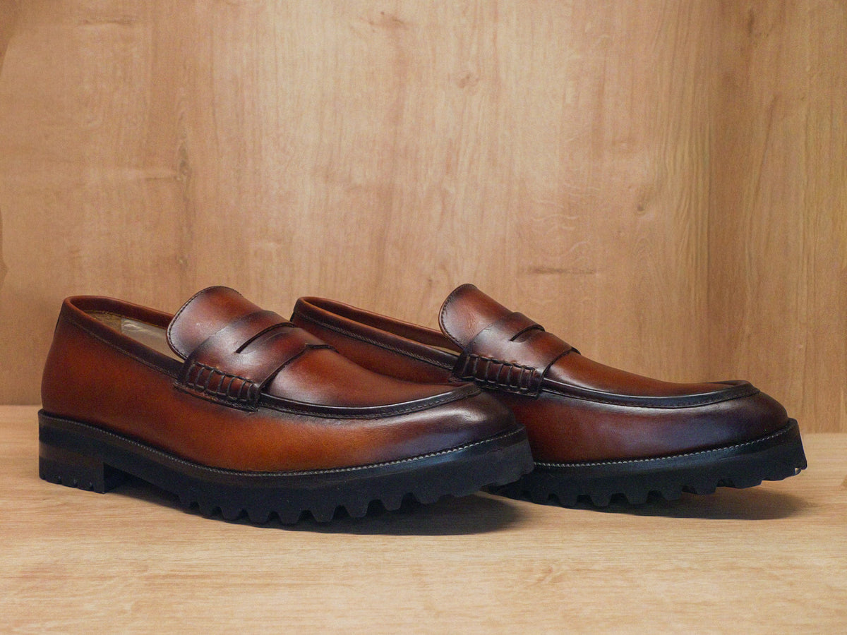 Mocasin Miel Hombre Clasico