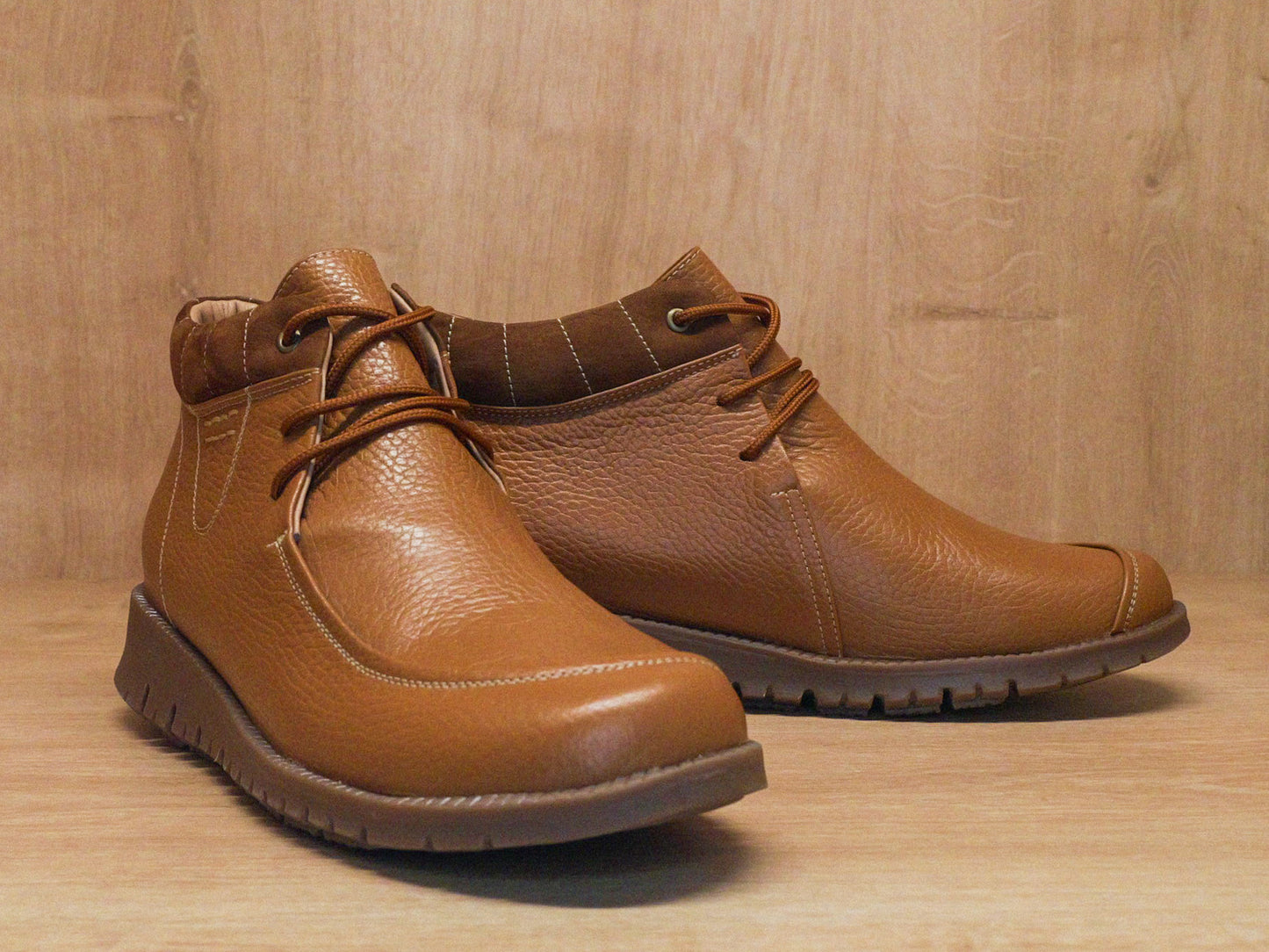 Botin miel En Cuero
