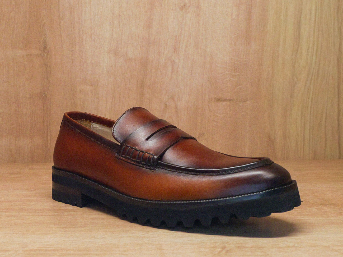 Mocasin Miel Hombre Clasico