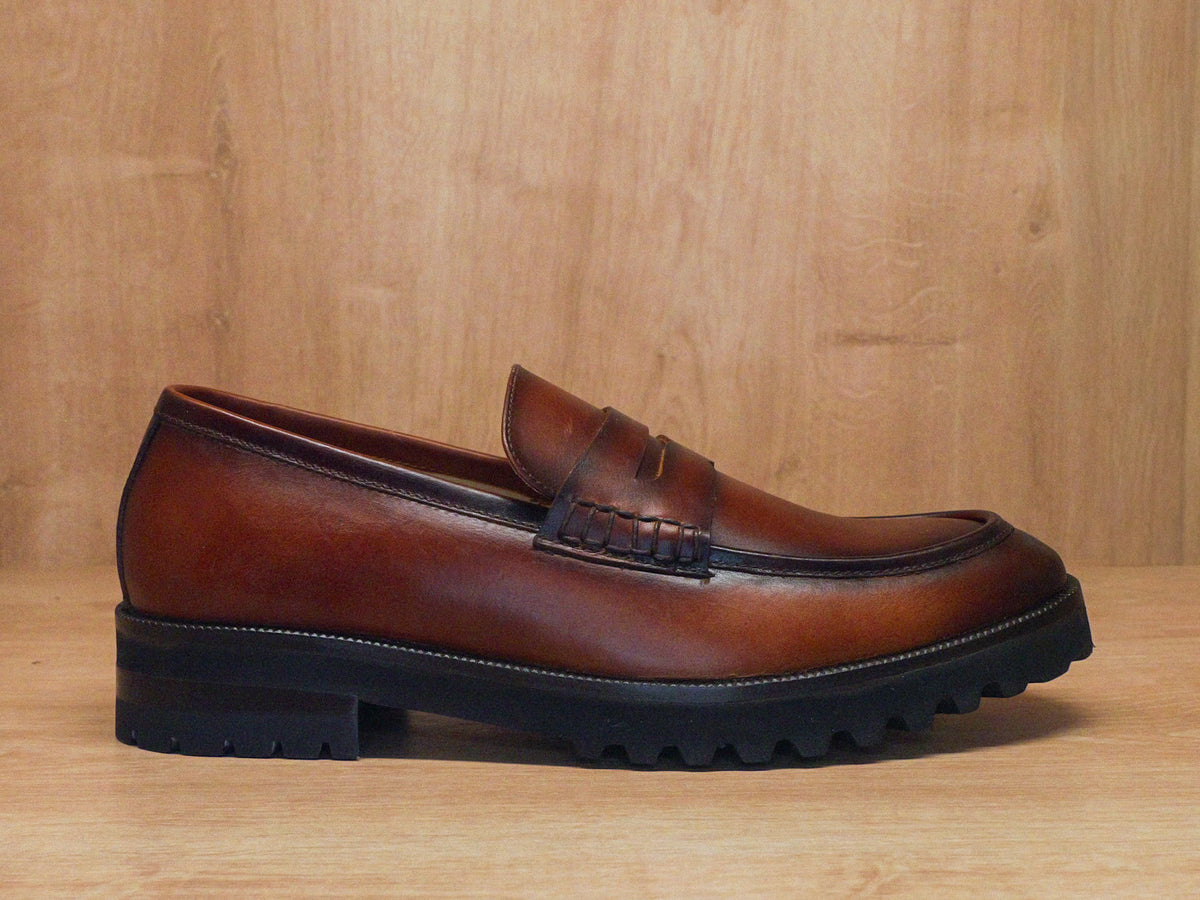 Mocasin Miel Hombre Clasico
