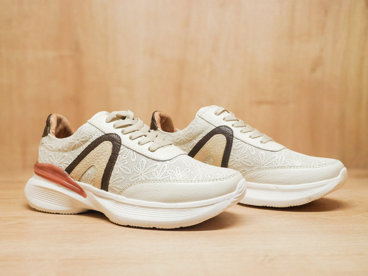 Tennis Beige con Plataforma
