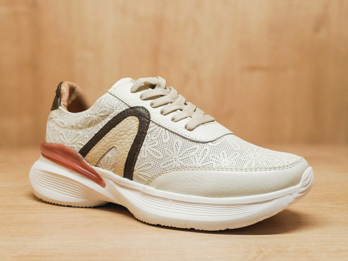 Tennis Beige con Plataforma