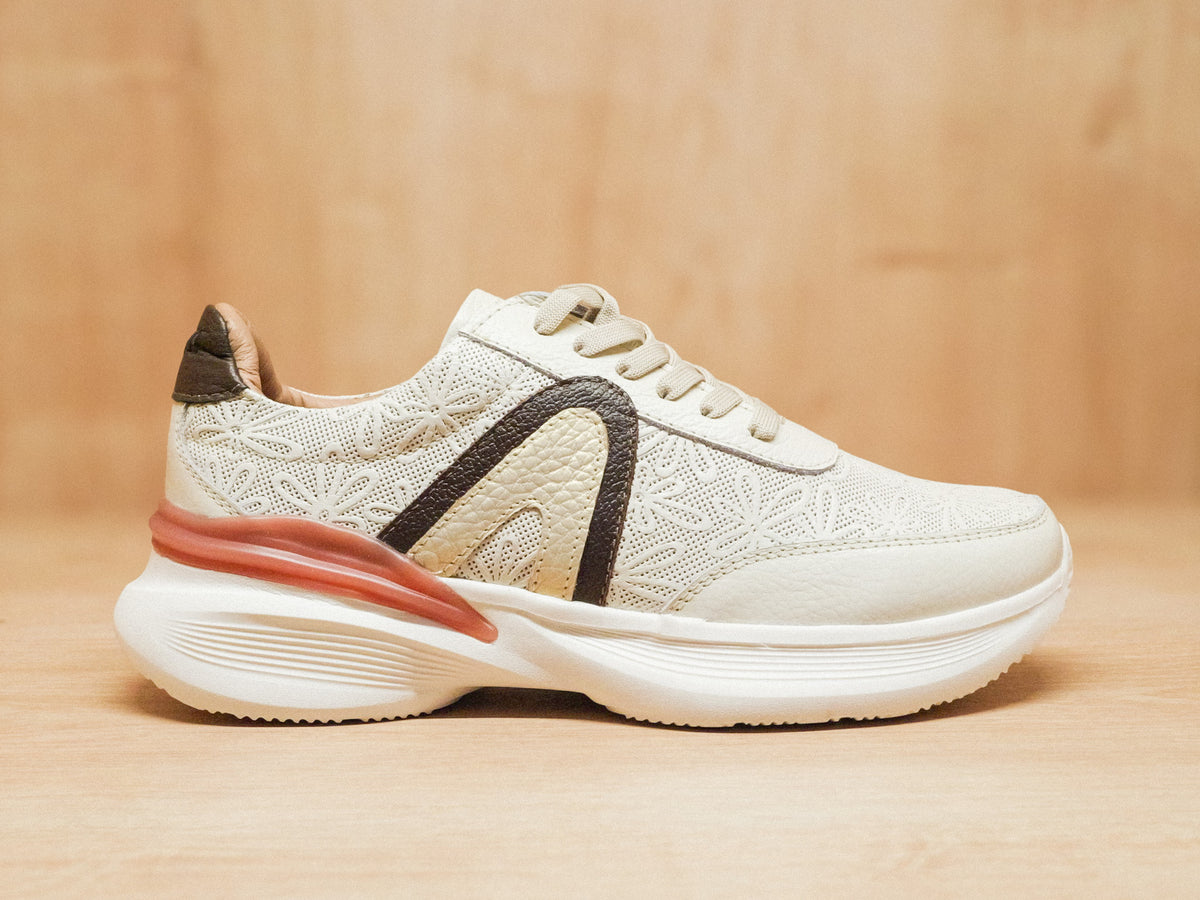 Tennis Beige con Plataforma