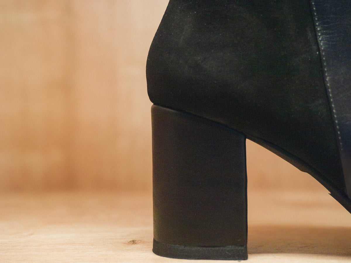 Botas Negras en Cuero mujer